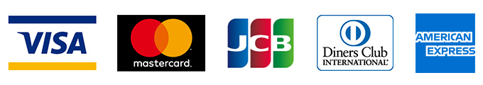 JCB/VISA/マスター/ダイナース/AMEX