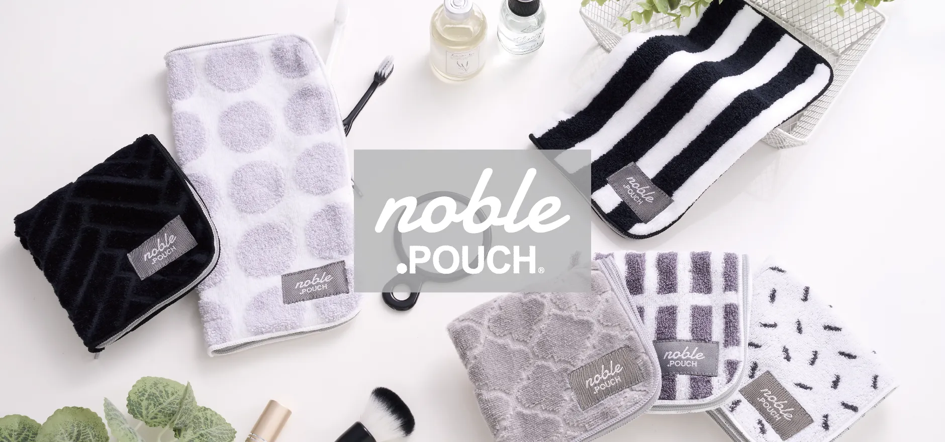 .POUCH noble どっとポーチ ノーブル　モノクロ
