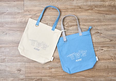 WILD BLUE トートバッグ、ペンライト2つセット エクル フルネスライフシリーズ特設ページ | エイリアン | ZIP付き縦型