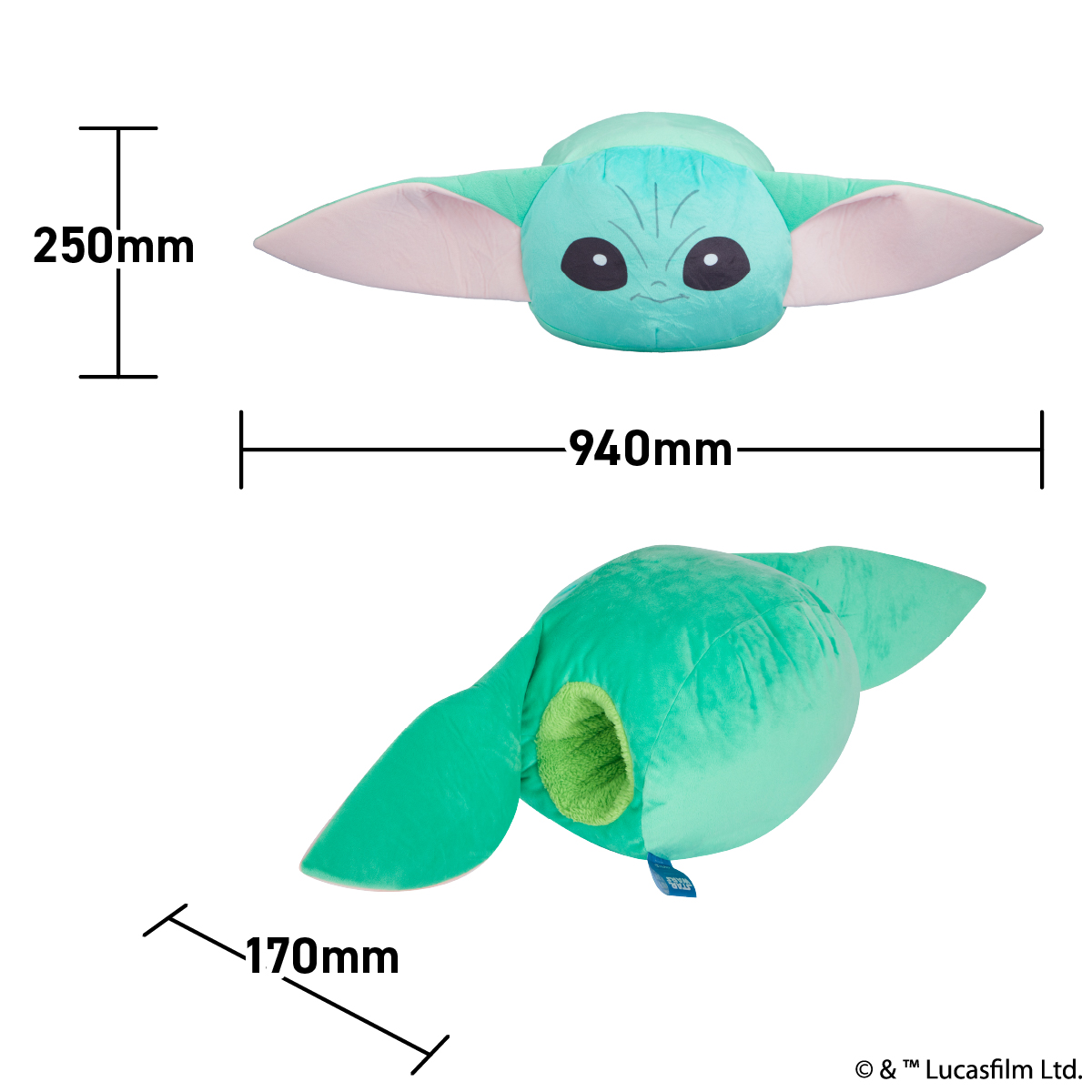 STAR WARS グローグー ハンドインクッション(フェイス型)