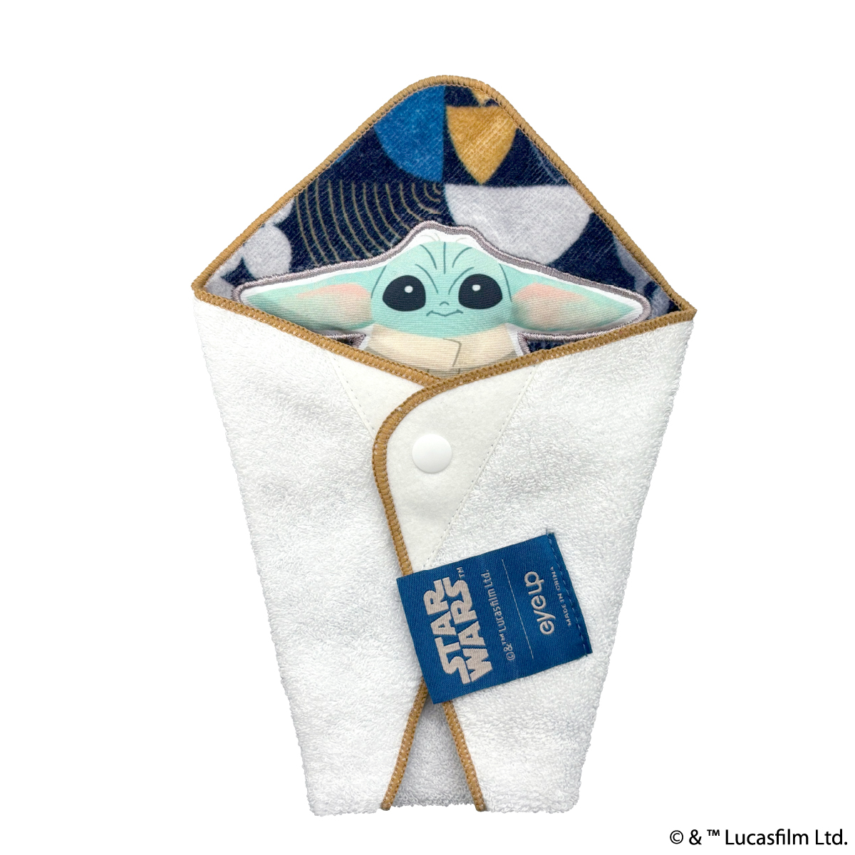 STAR WARS グローグー おくるみハンカチ(キャメル)