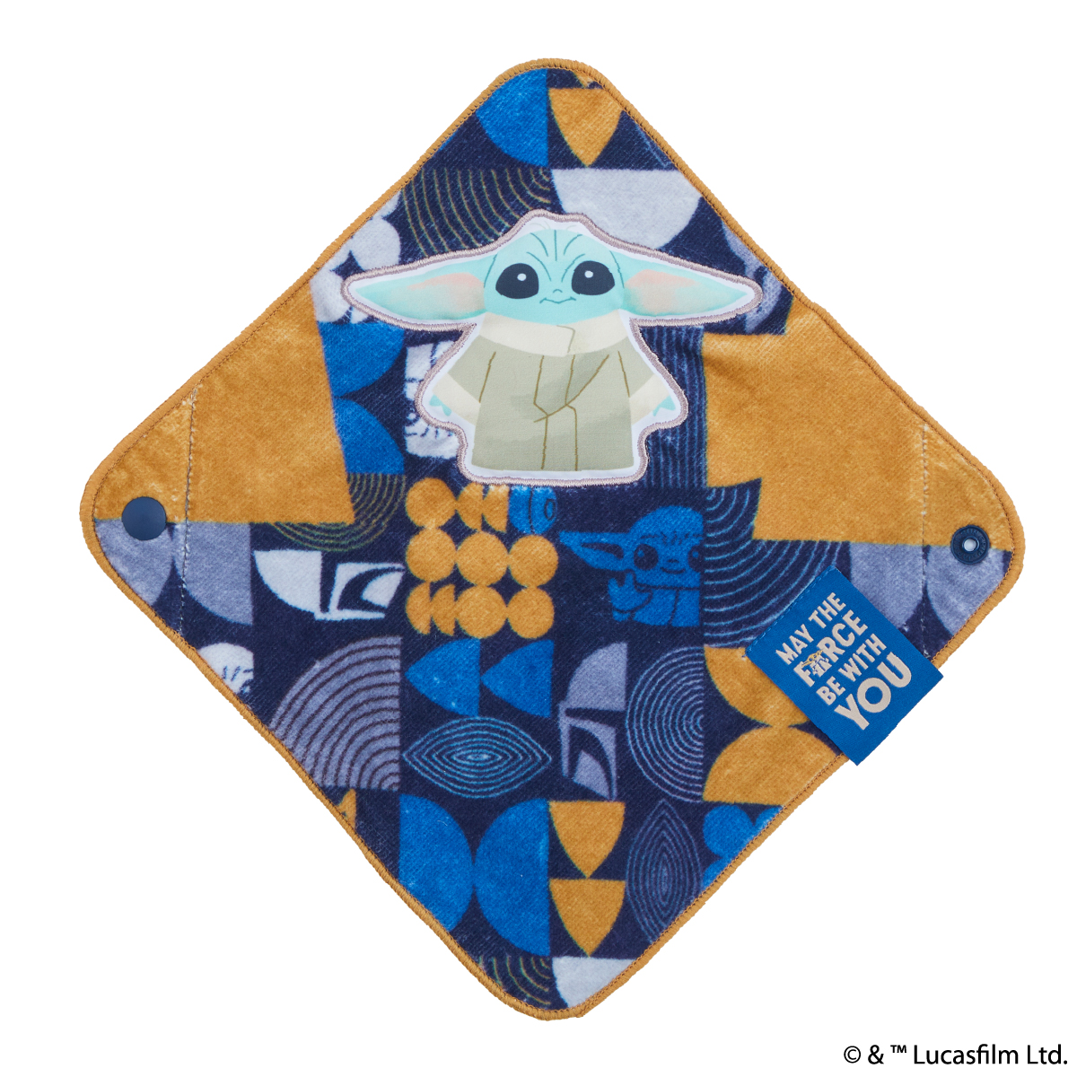 STAR WARS グローグー おくるみハンカチ（キャメル）