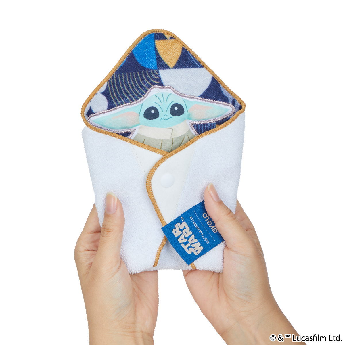 STAR WARS グローグー おくるみハンカチ(キャメル)