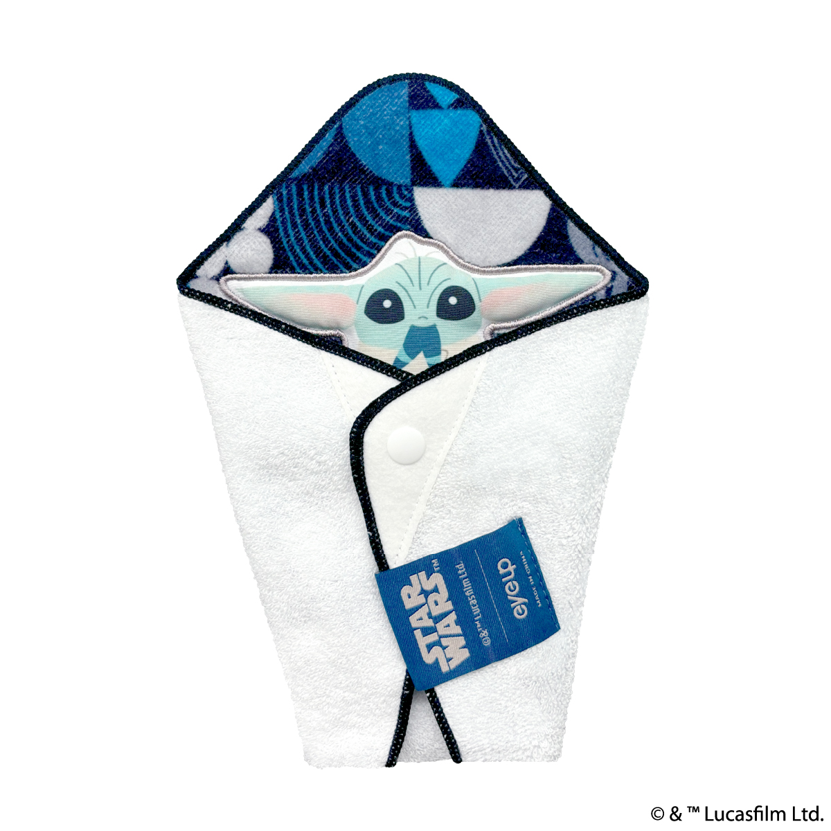 STAR WARS グローグー おくるみハンカチ(ネイビー)