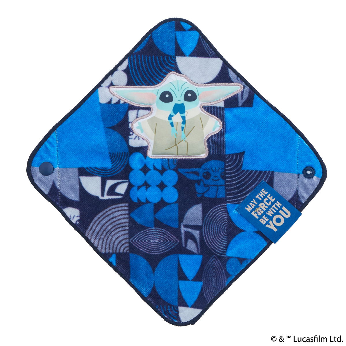 STAR WARS グローグー おくるみハンカチ(ネイビー)