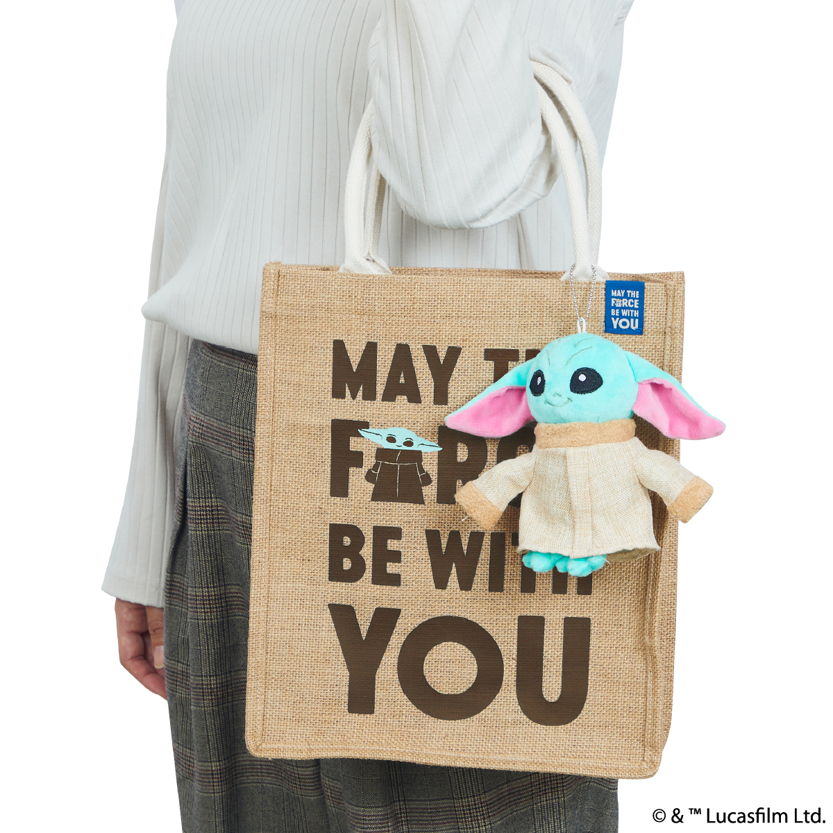 STAR WARS グローグー ジュートバッグ マスコット付(A4)