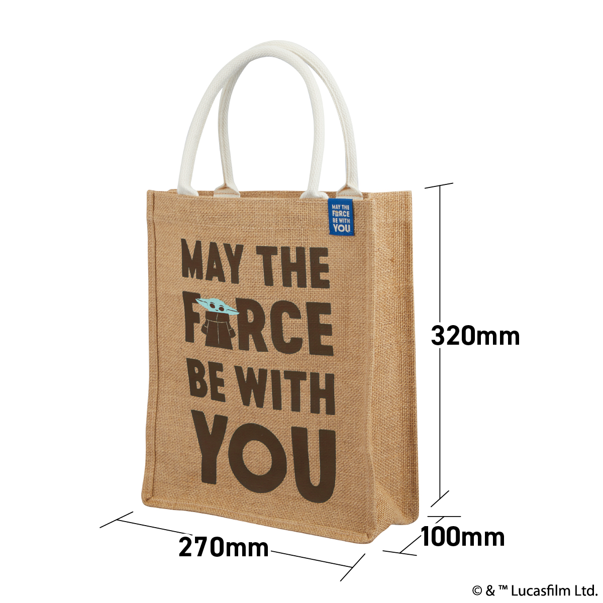 STAR WARS グローグー ジュートバッグ マスコット付(A4)