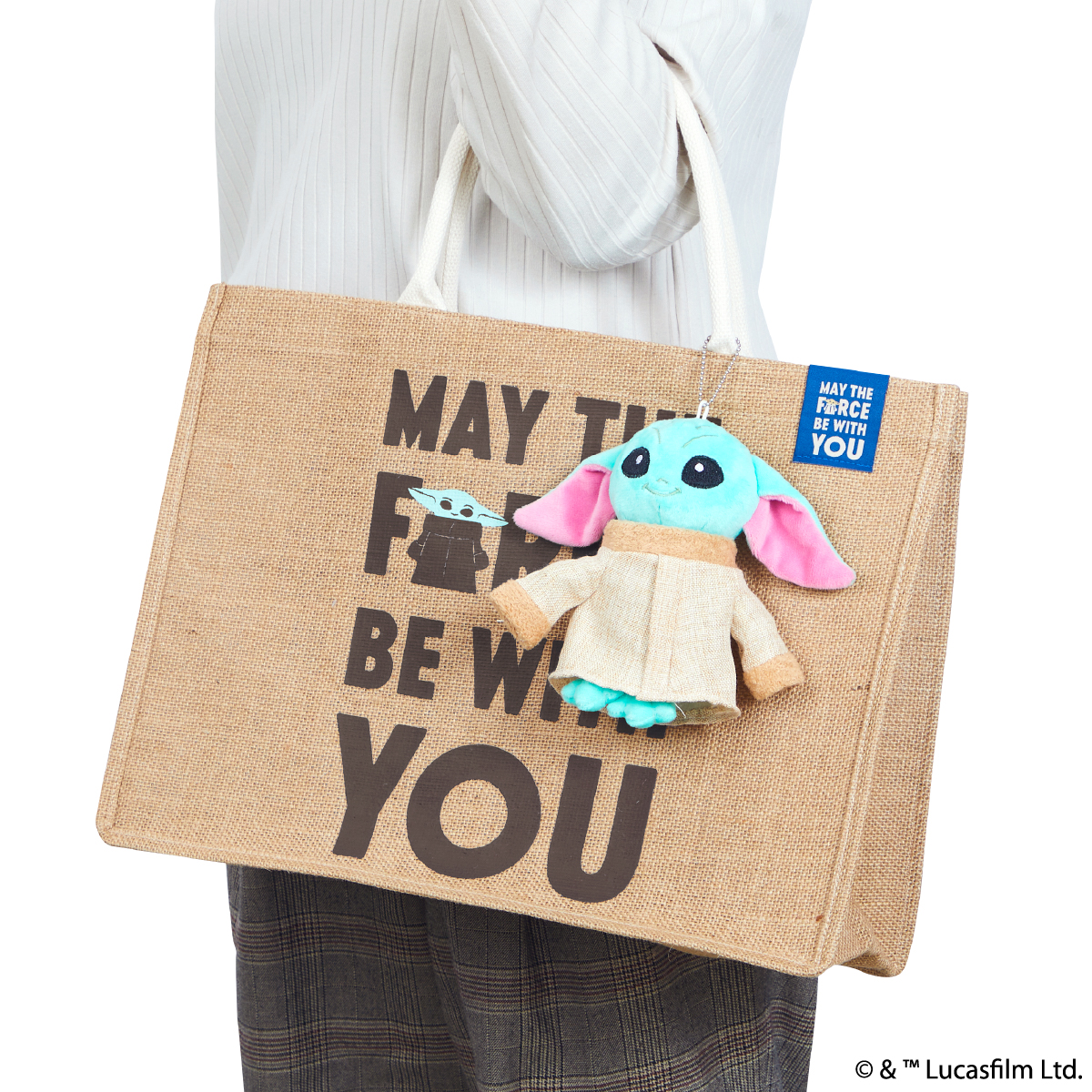 STAR WARS グローグー ジュートバッグ マスコット付(M)