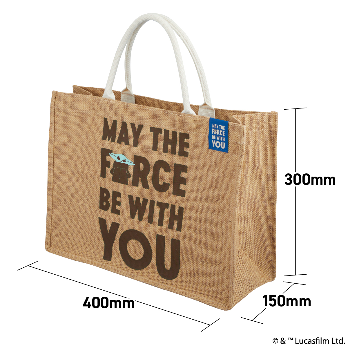 STAR WARS グローグー ジュートバッグ マスコット付(M)