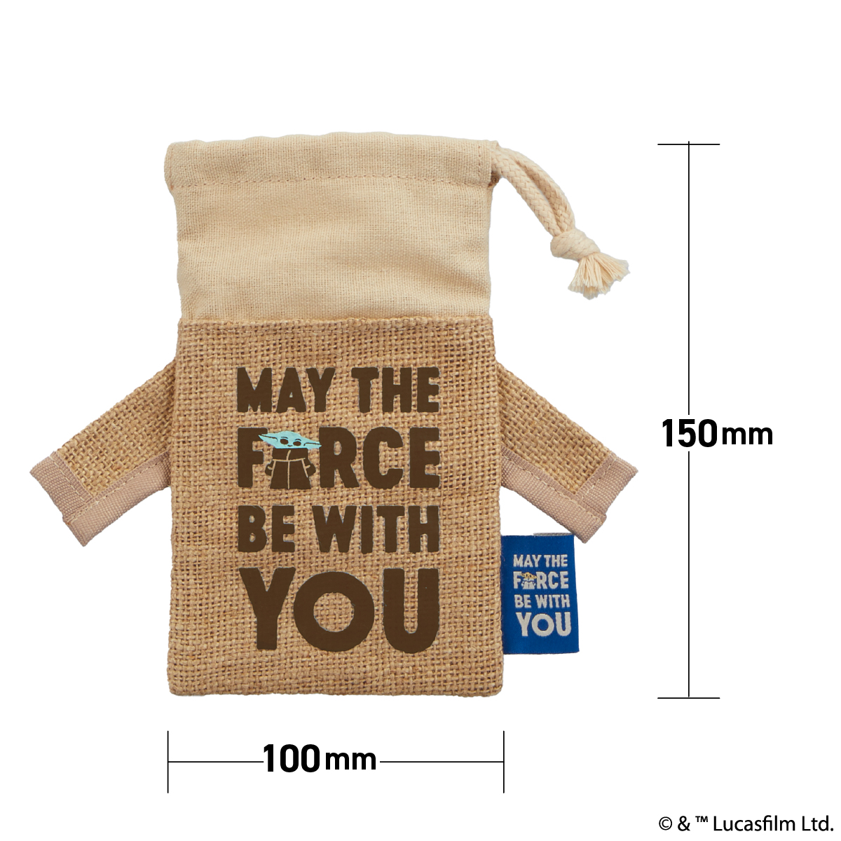 STAR WARS グローグー ジュートバッグ巾着（マスコット付）