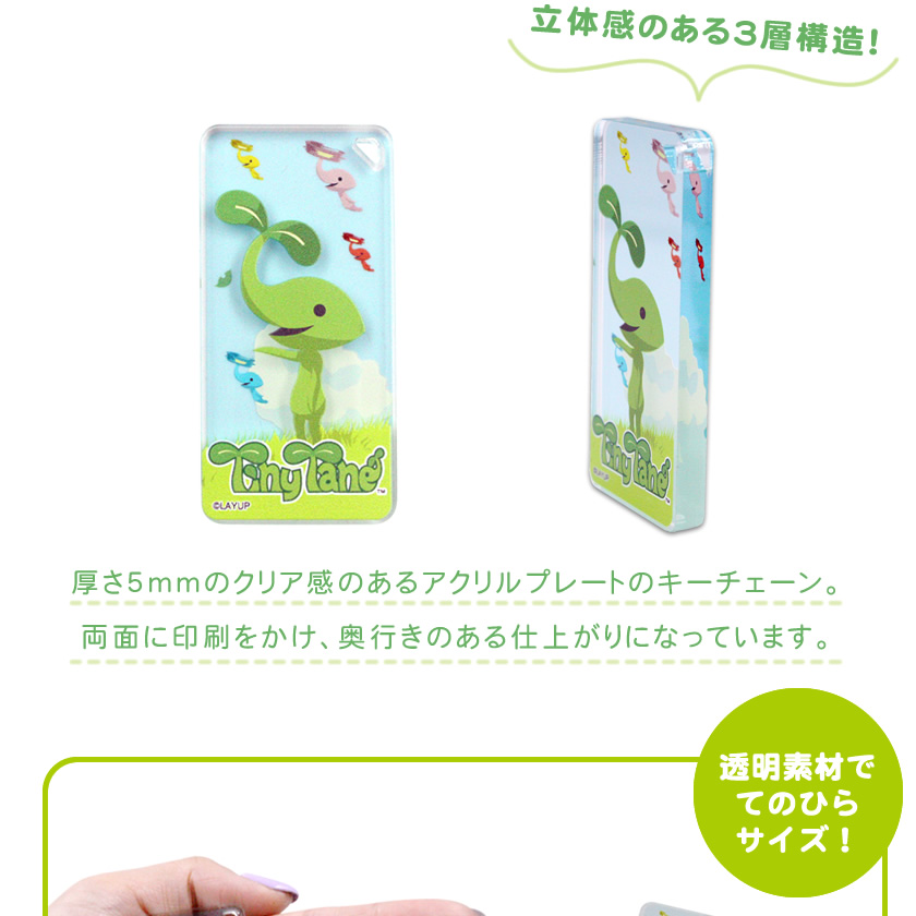 キャラパル ドミテリアキーチェーン（タイニータネ） 説明1