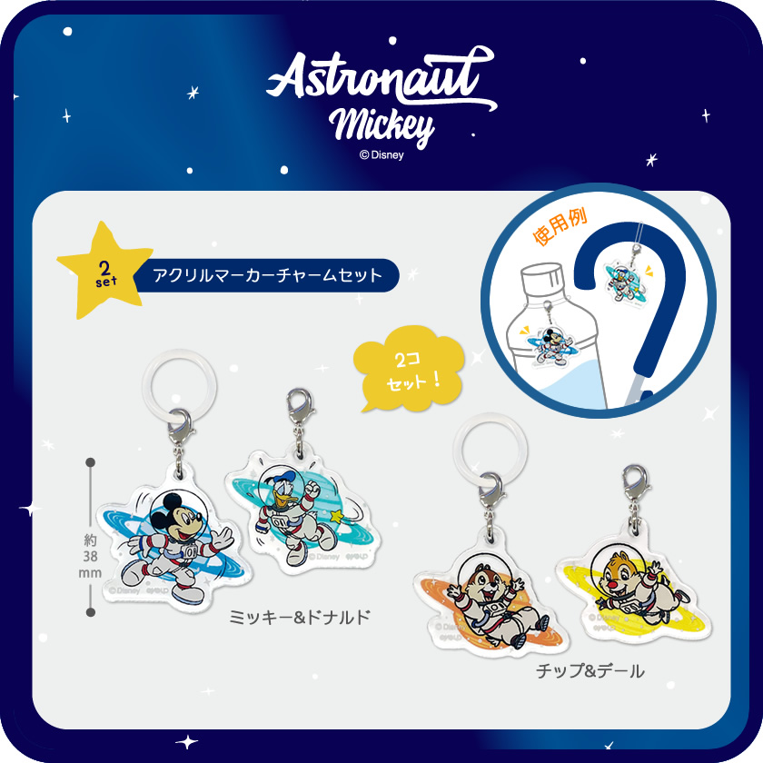 ディズニー アクリルマーカーチャームセット メインイメージ