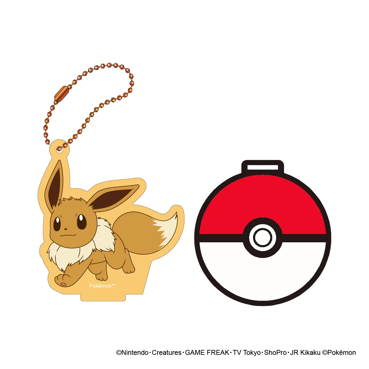 ポケットモンスター スタンドコースターキーチェーン イーブイ