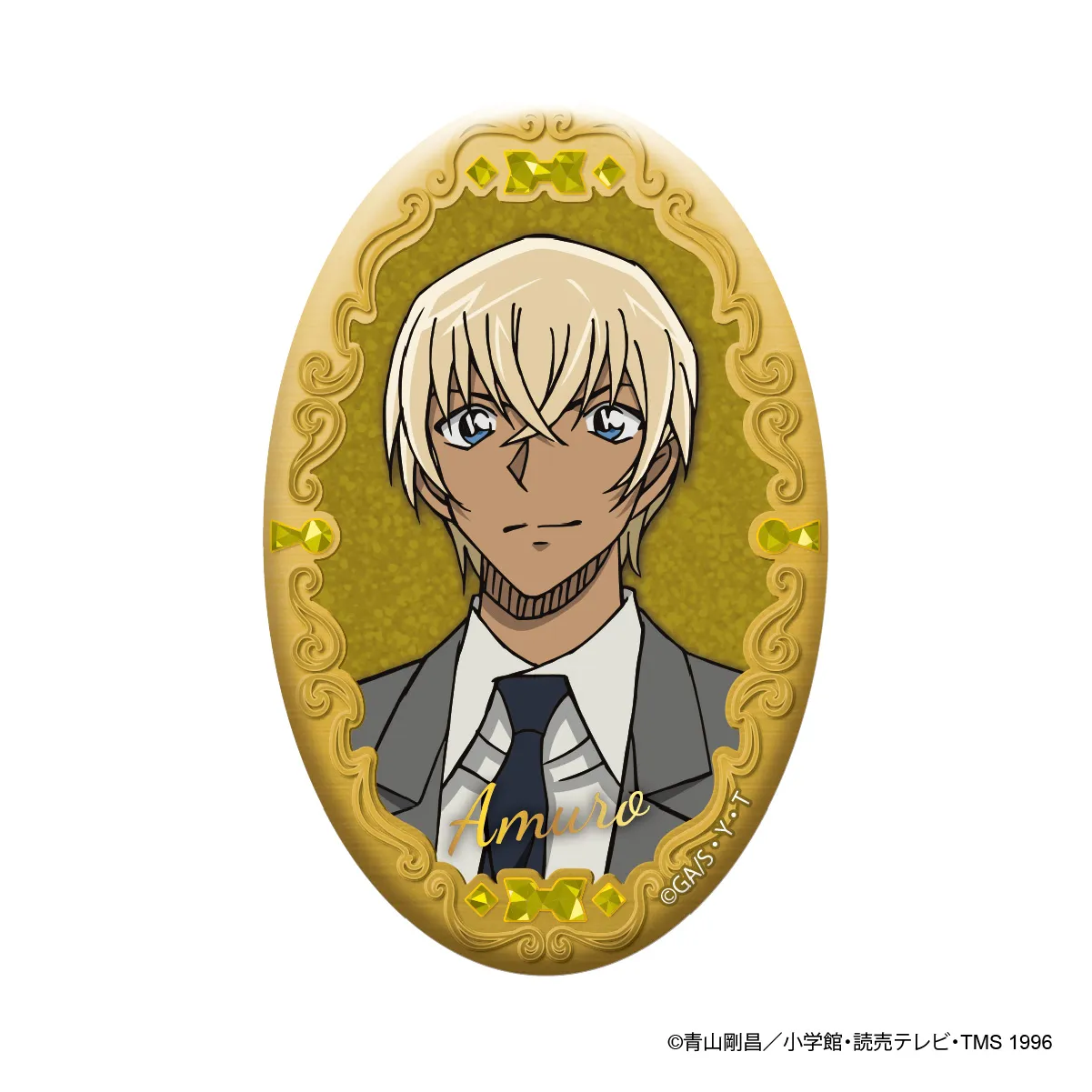 名探偵コナン オーバル缶バッジ 安室透