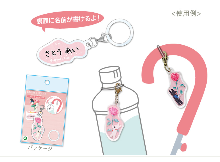 リサガスアクリルマーカーチャーム2