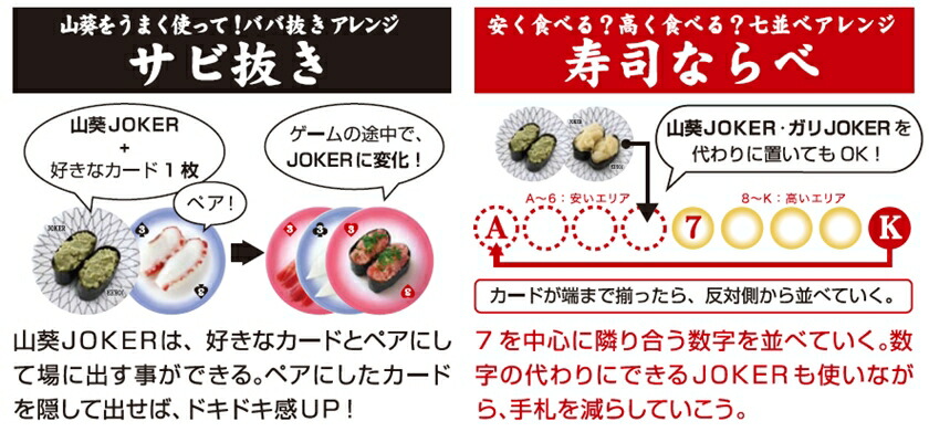 寿司ならべ サビ抜き