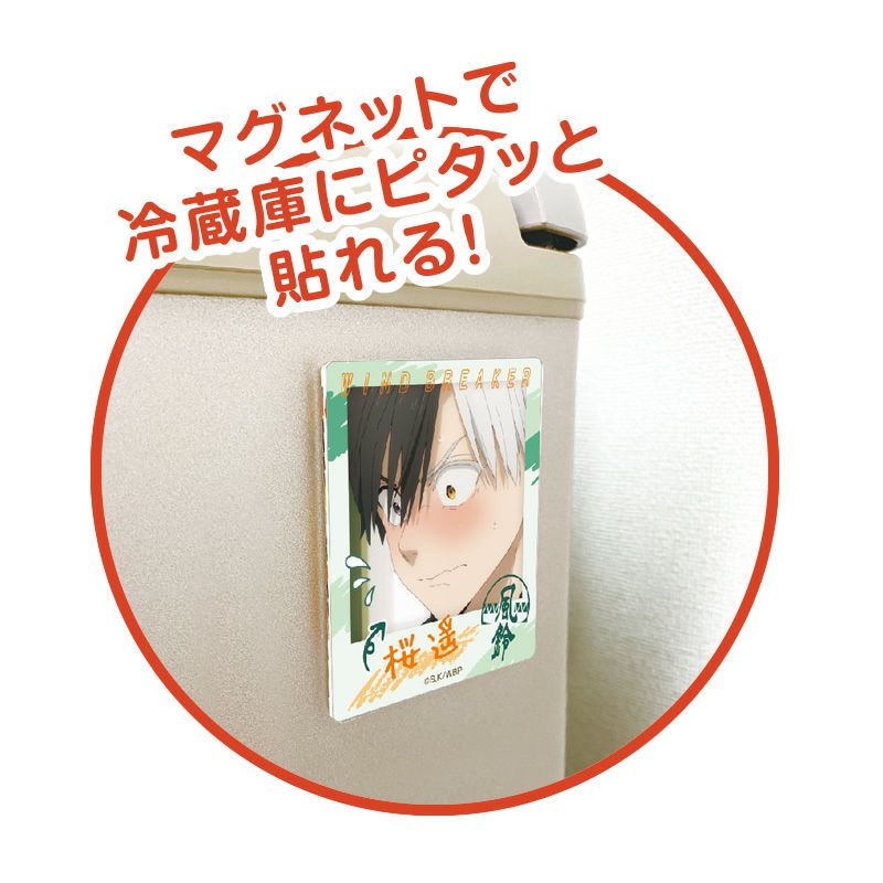 マグネットで冷蔵庫にピタッと貼れる！