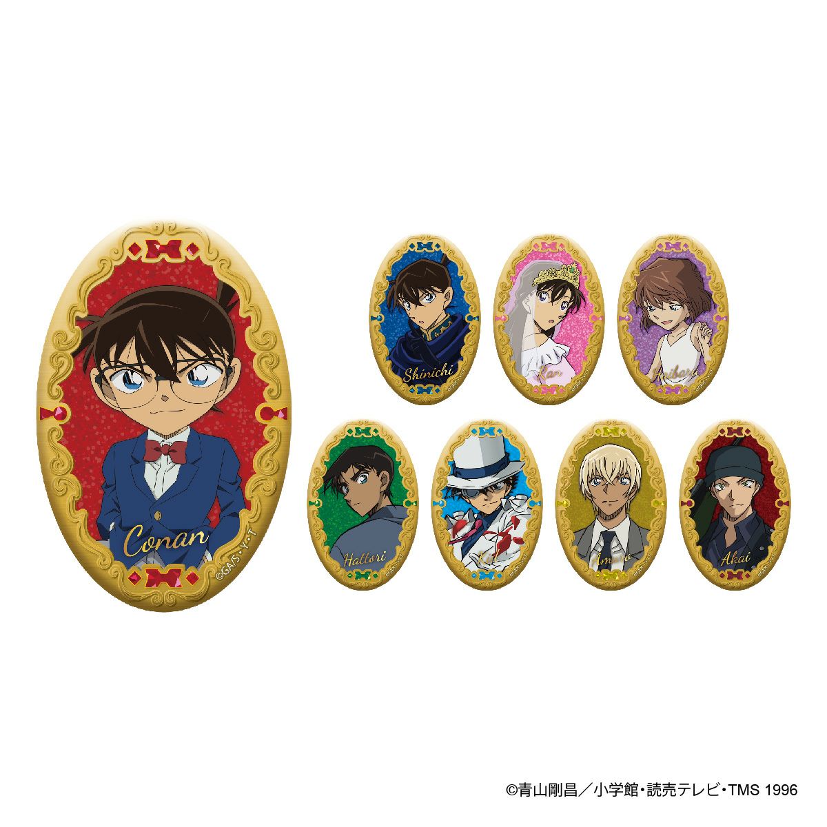 名探偵コナン オーバル缶バッジ