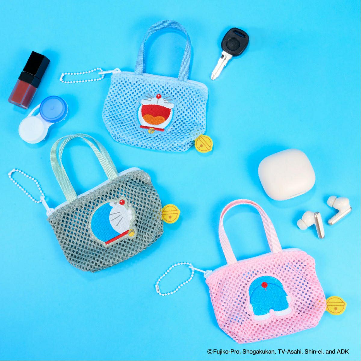 ドラえもん メッシュ ミニチュアバッグボールチェーン