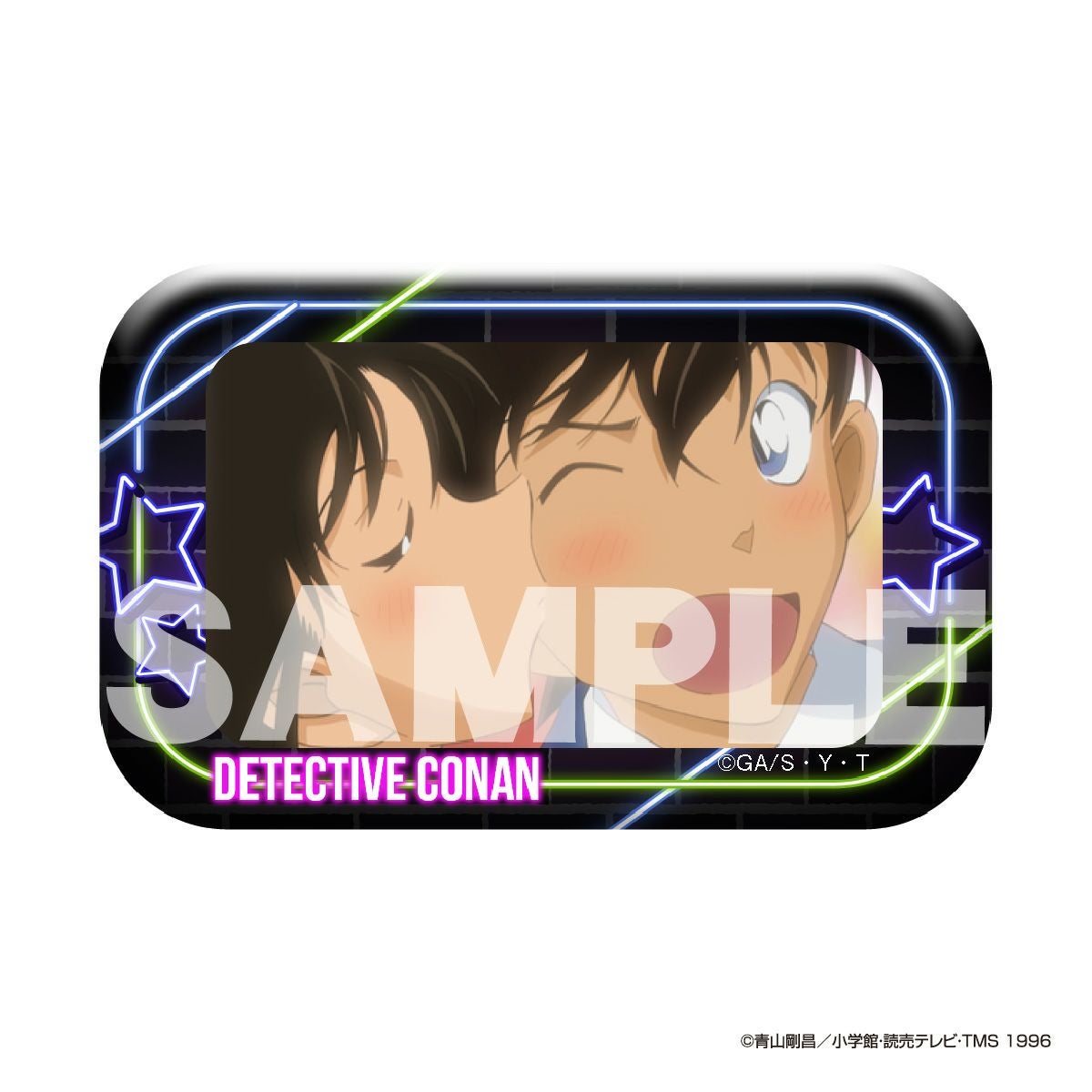 名探偵コナン メモリアルカット缶バッジ（新一＆蘭）