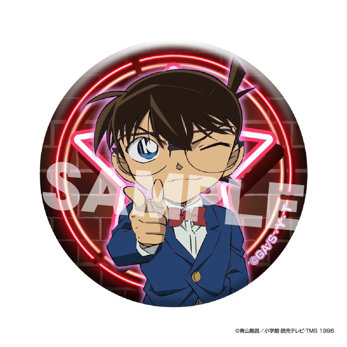 名探偵コナン グリッター缶バッジ vol.4（江戸川コナン）