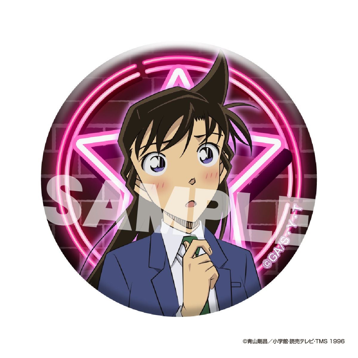 名探偵コナン グリッター缶バッジ vol.4（毛利蘭）