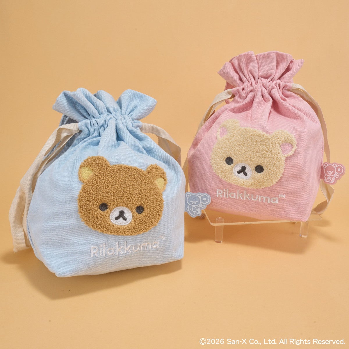 リラックマ 相良刺繍巾着