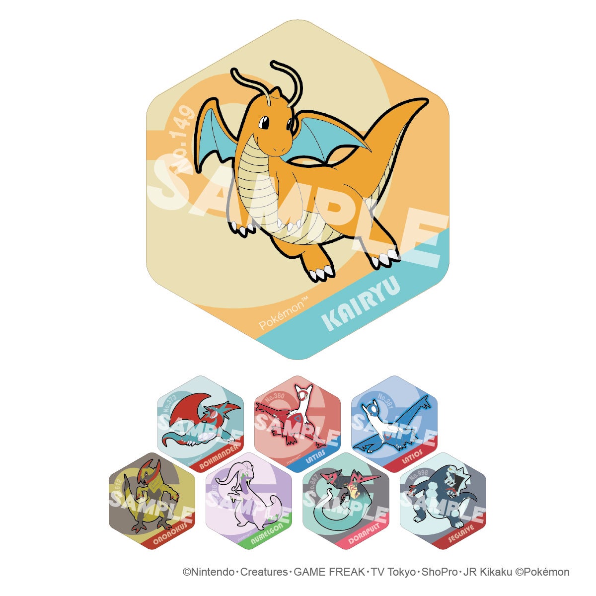ポケットモンスター ハニカムアクリルマグネット BIG vol.6